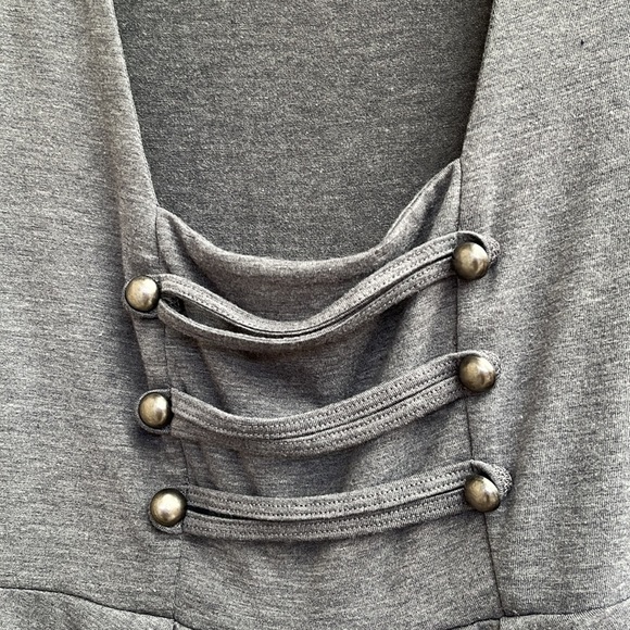 Speechless Gray Short Sleeve Dress Size M - Picture 2 of 7